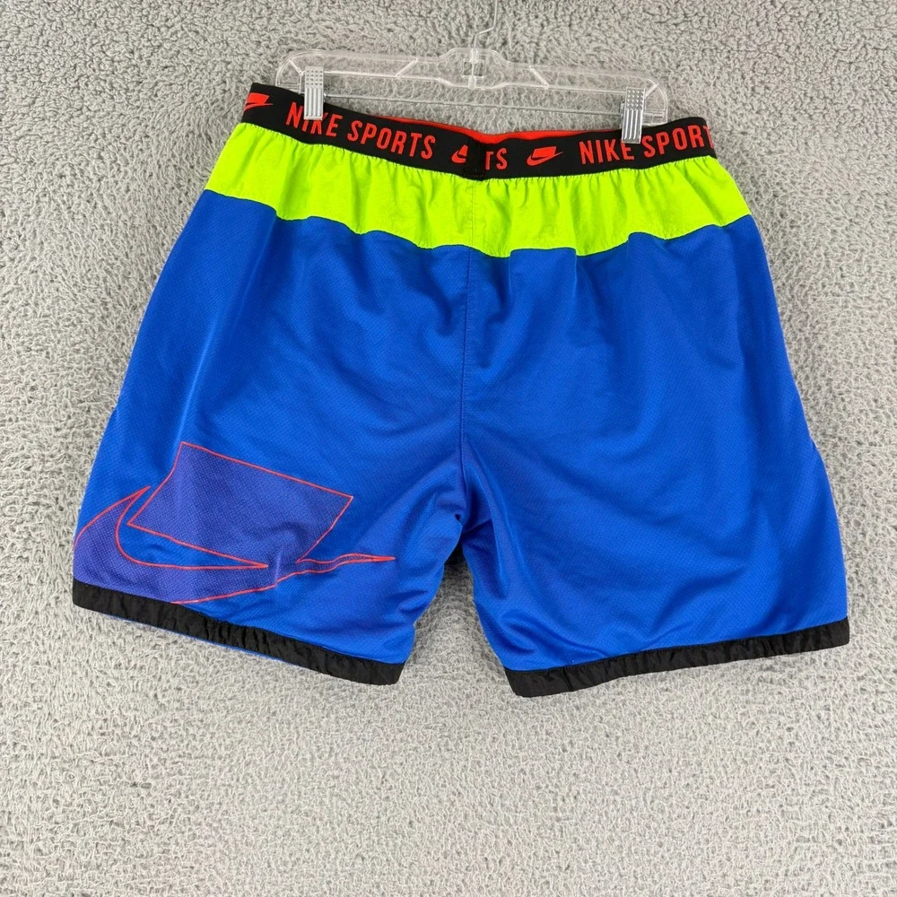 Nike Sportswear Mesh Shorts Mens XL Blue Colorblock Pockets BV3249-480 Athletic